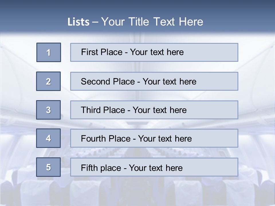 Sit Passenger Fly PowerPoint Template