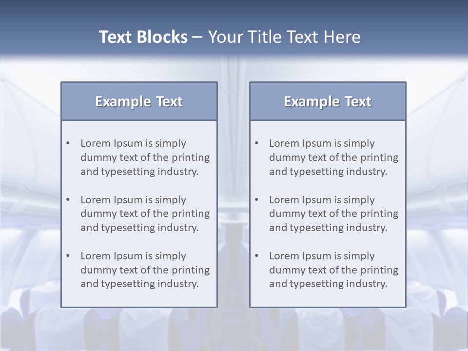 Sit Passenger Fly PowerPoint Template
