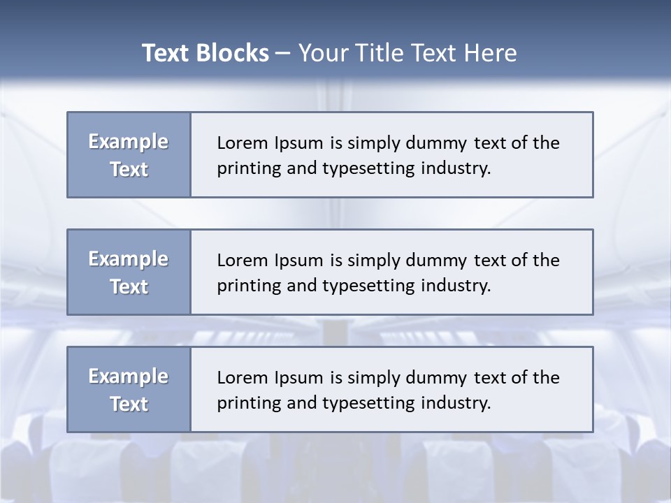 Sit Passenger Fly PowerPoint Template