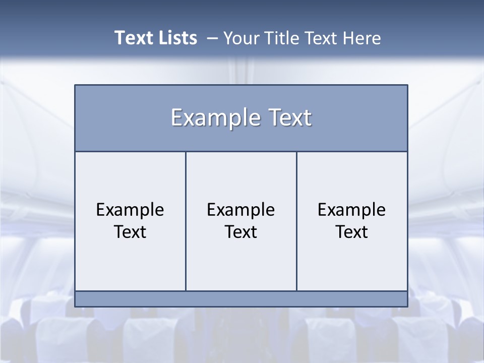 Sit Passenger Fly PowerPoint Template