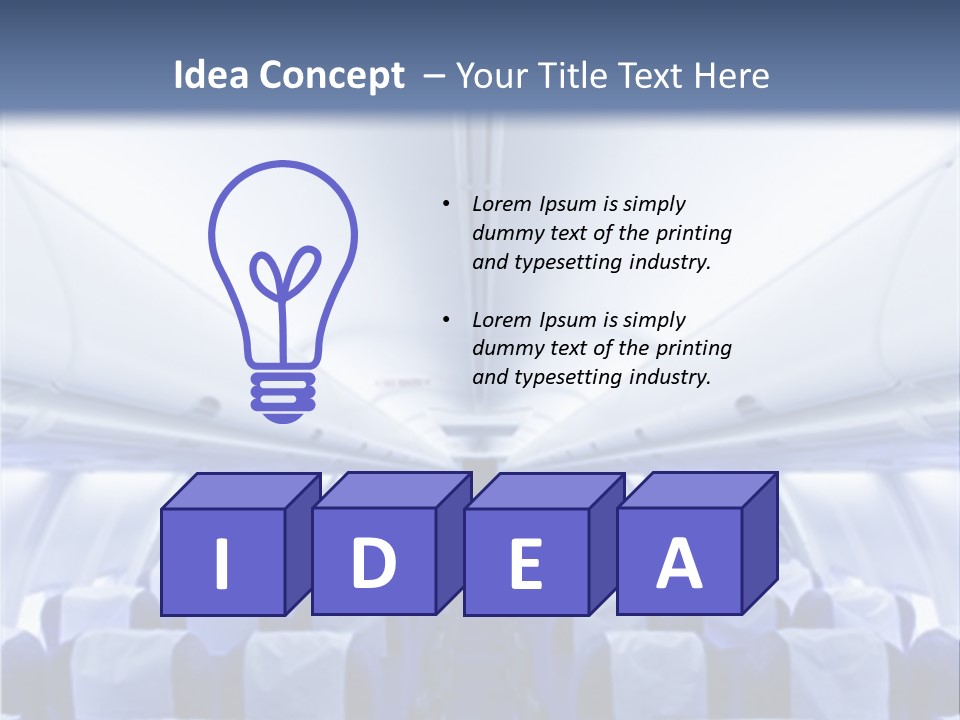 Sit Passenger Fly PowerPoint Template