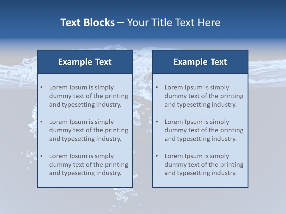 Shot Background Glass PowerPoint Template