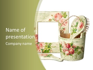 Inlay Craft Bottle PowerPoint Template