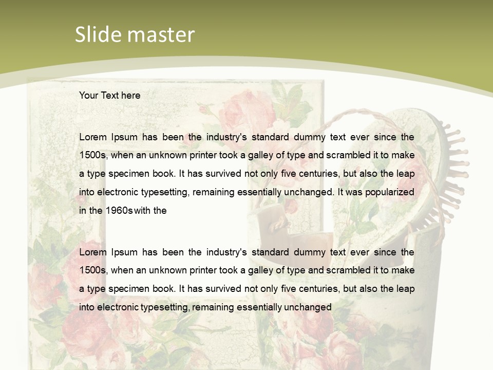 Inlay Craft Bottle PowerPoint Template