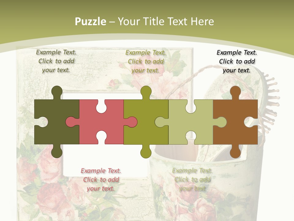 Inlay Craft Bottle PowerPoint Template