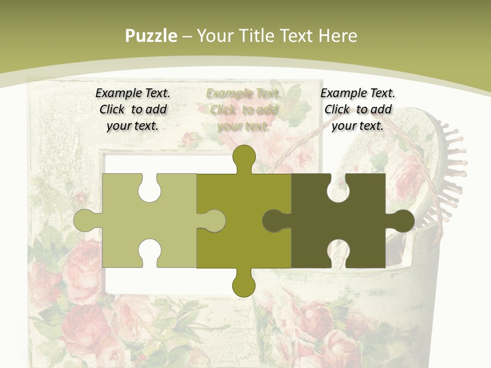 Inlay Craft Bottle PowerPoint Template