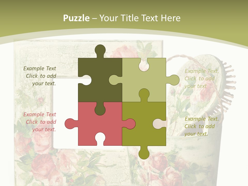 Inlay Craft Bottle PowerPoint Template