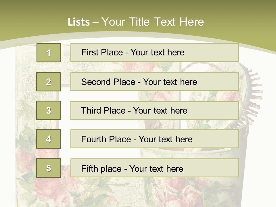 Inlay Craft Bottle PowerPoint Template