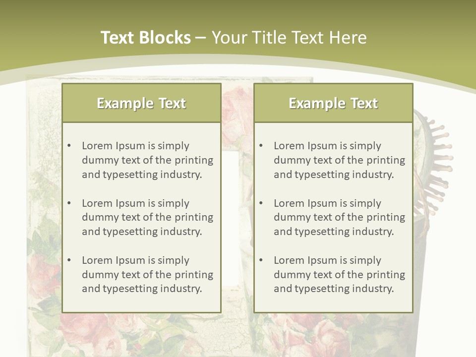 Inlay Craft Bottle PowerPoint Template