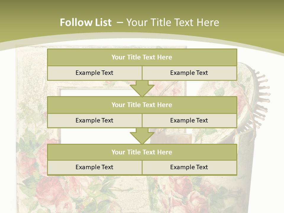 Inlay Craft Bottle PowerPoint Template