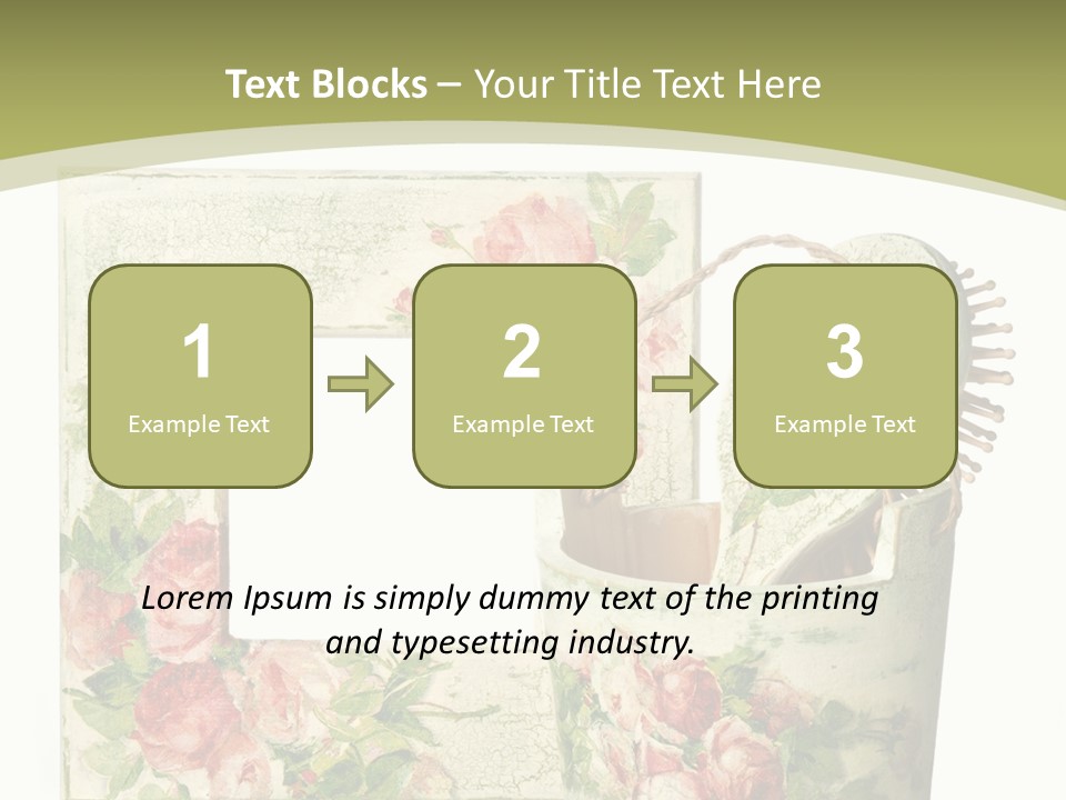 Inlay Craft Bottle PowerPoint Template