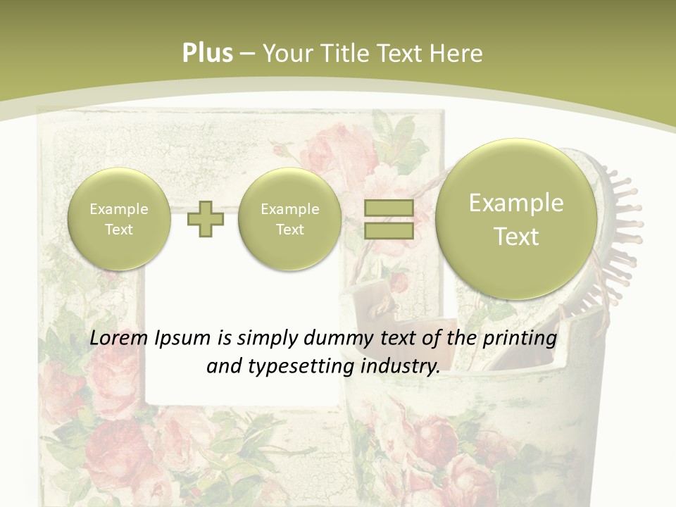 Inlay Craft Bottle PowerPoint Template