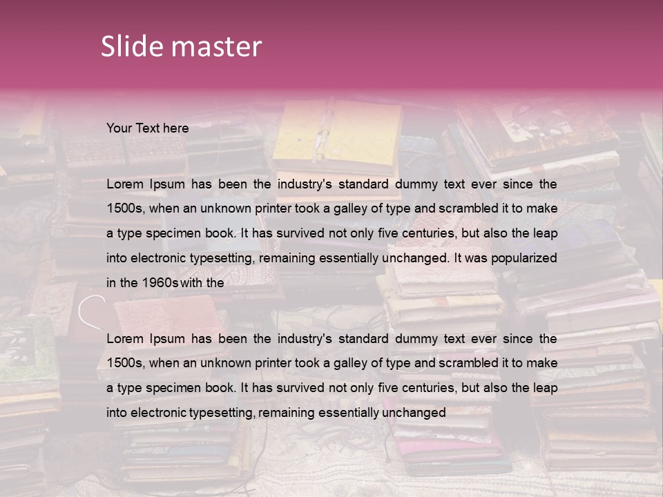 Sighseeing Paper Archive PowerPoint Template