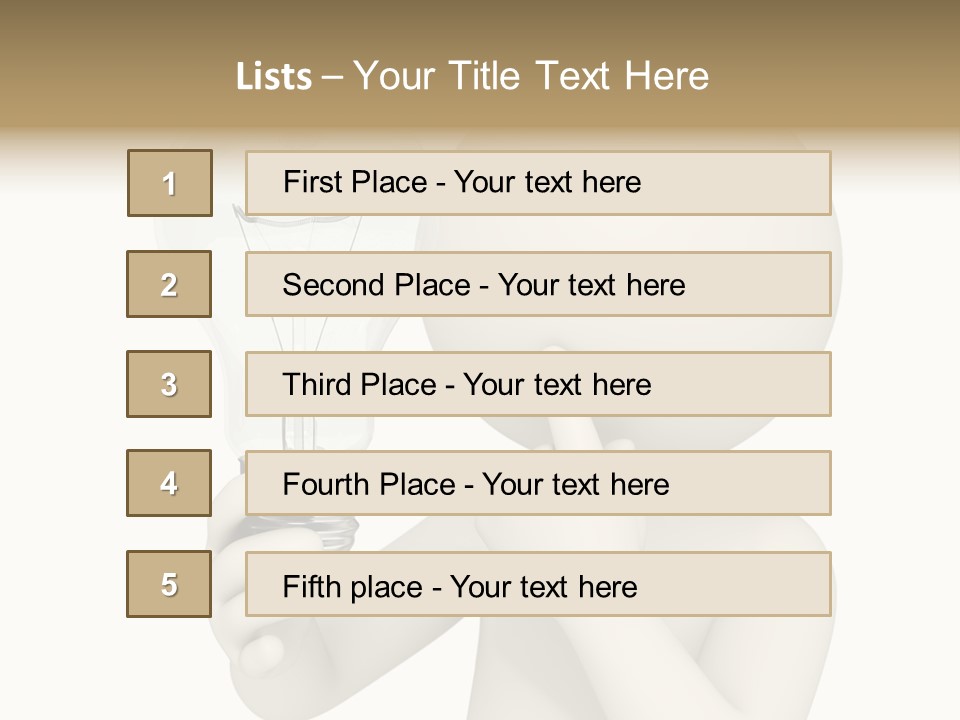 Man Guy Render PowerPoint Template