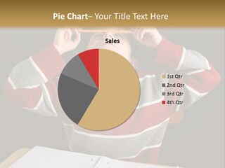 Student Backwards Sitting PowerPoint Template