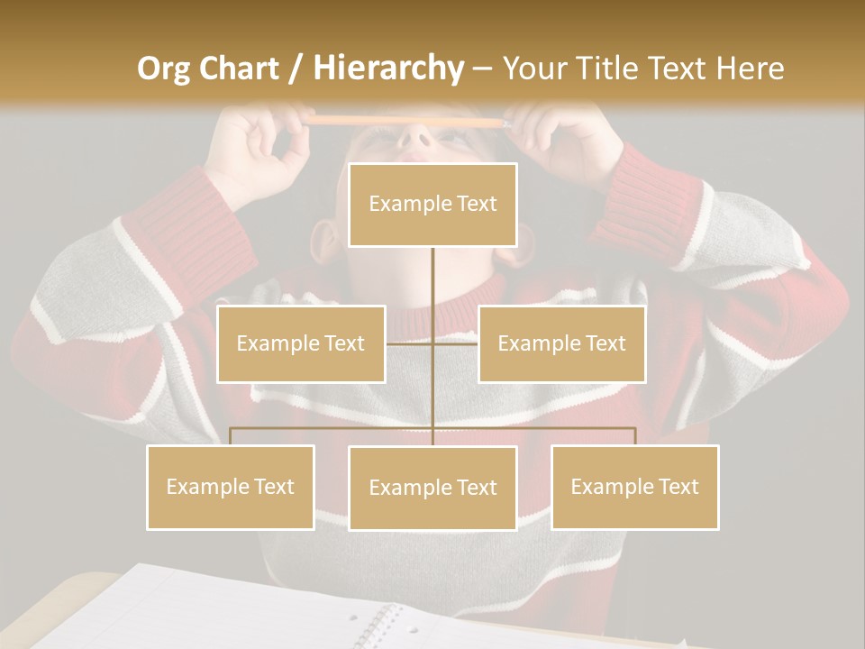 Student Backwards Sitting PowerPoint Template