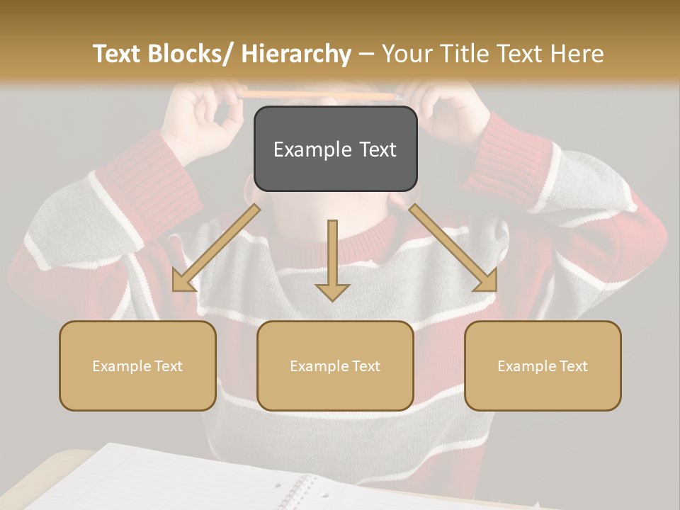 Student Backwards Sitting PowerPoint Template
