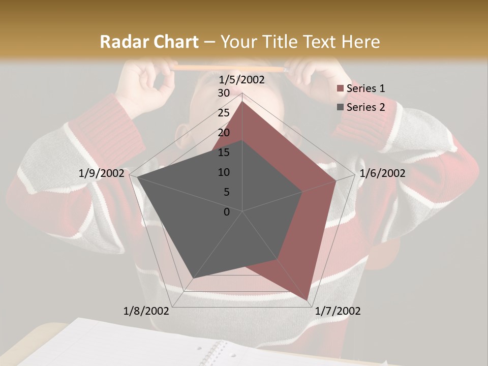 Student Backwards Sitting PowerPoint Template