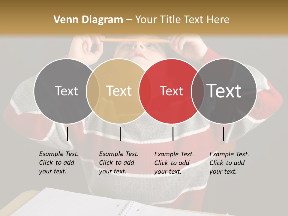 Student Backwards Sitting PowerPoint Template