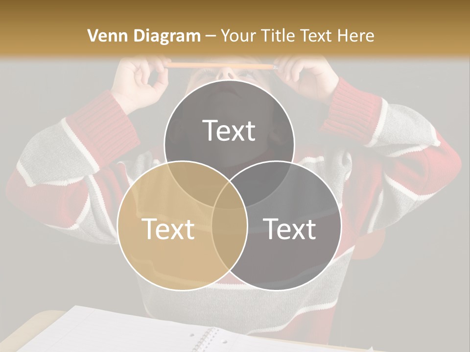 Student Backwards Sitting PowerPoint Template
