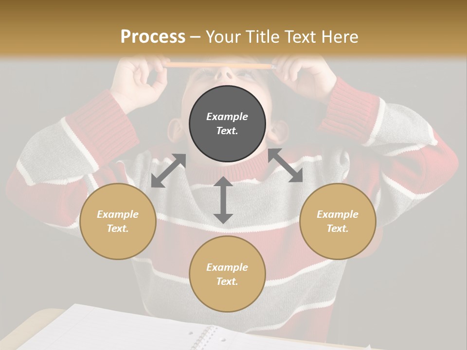 Student Backwards Sitting PowerPoint Template