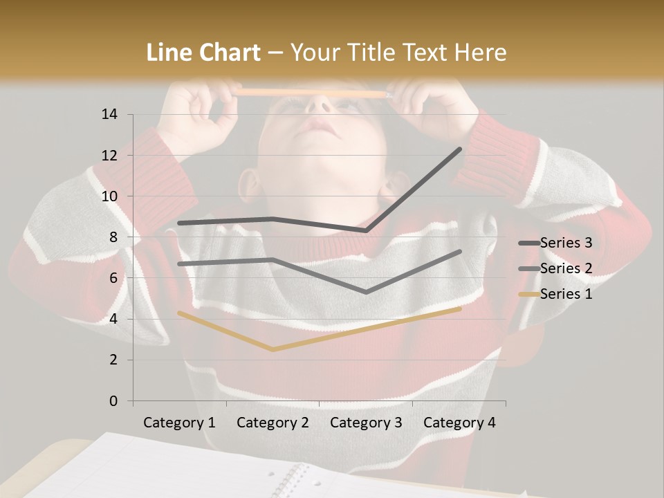 Student Backwards Sitting PowerPoint Template