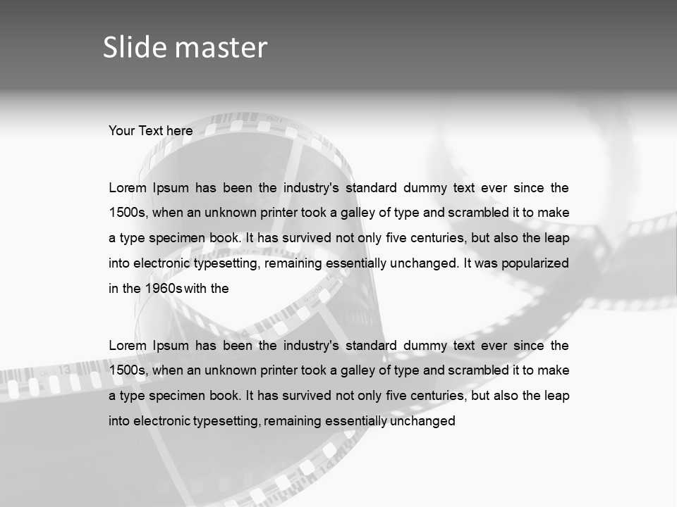 Old Perspective Black PowerPoint Template