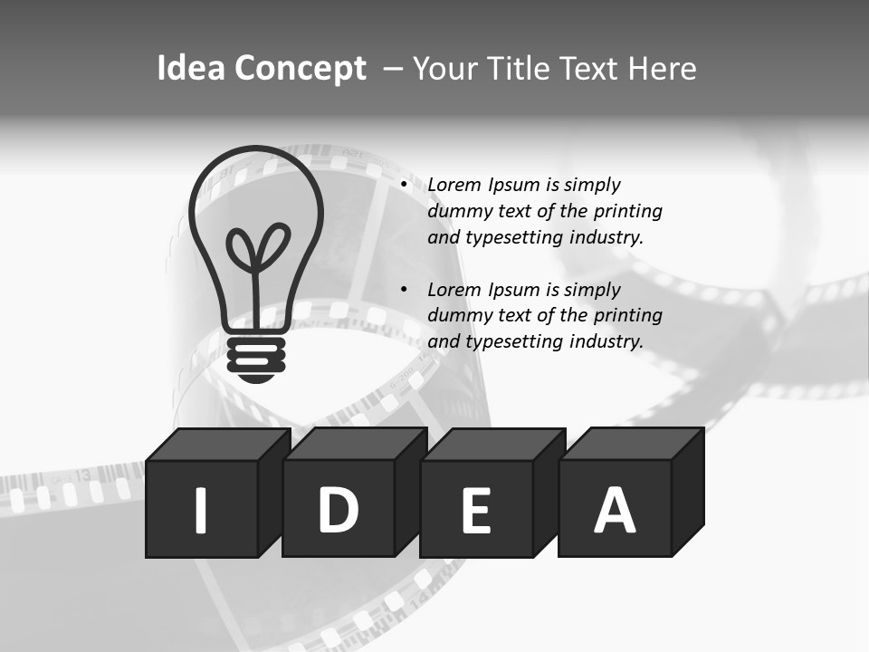 Old Perspective Black PowerPoint Template
