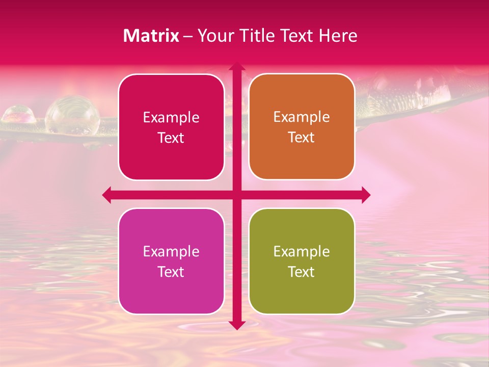 Pure Drops Dew PowerPoint Template