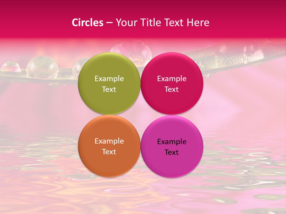 Pure Drops Dew PowerPoint Template