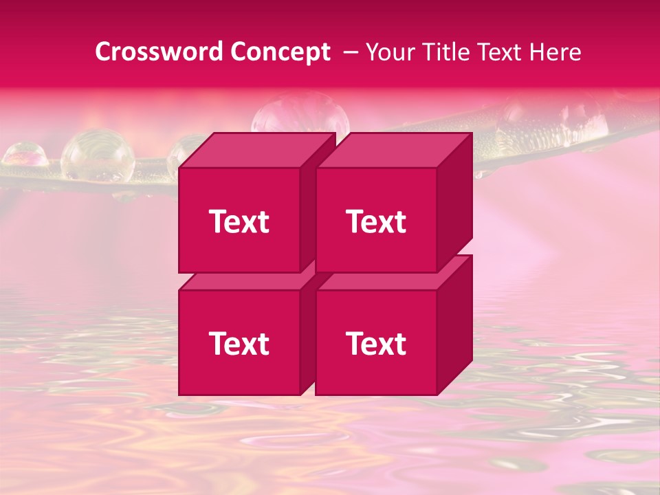 Pure Drops Dew PowerPoint Template