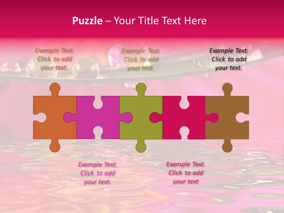 Pure Drops Dew PowerPoint Template