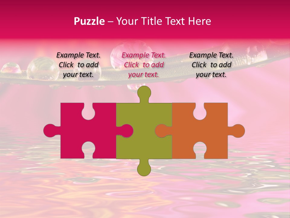 Pure Drops Dew PowerPoint Template