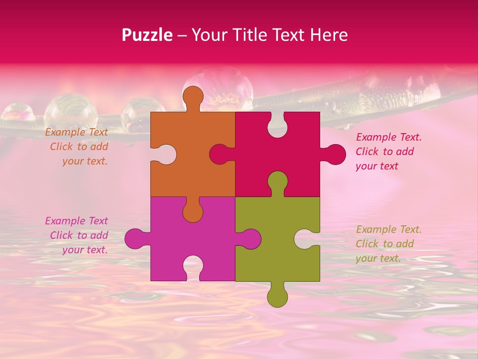 Pure Drops Dew PowerPoint Template