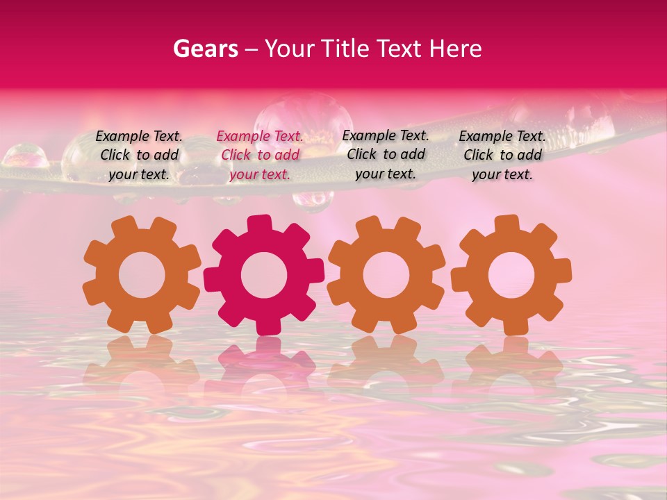 Pure Drops Dew PowerPoint Template