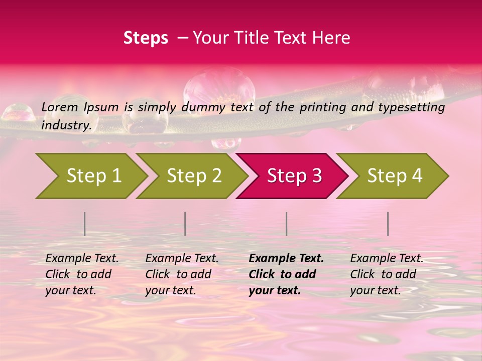 Pure Drops Dew PowerPoint Template