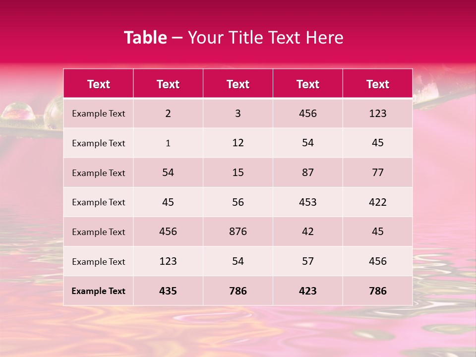 Pure Drops Dew PowerPoint Template