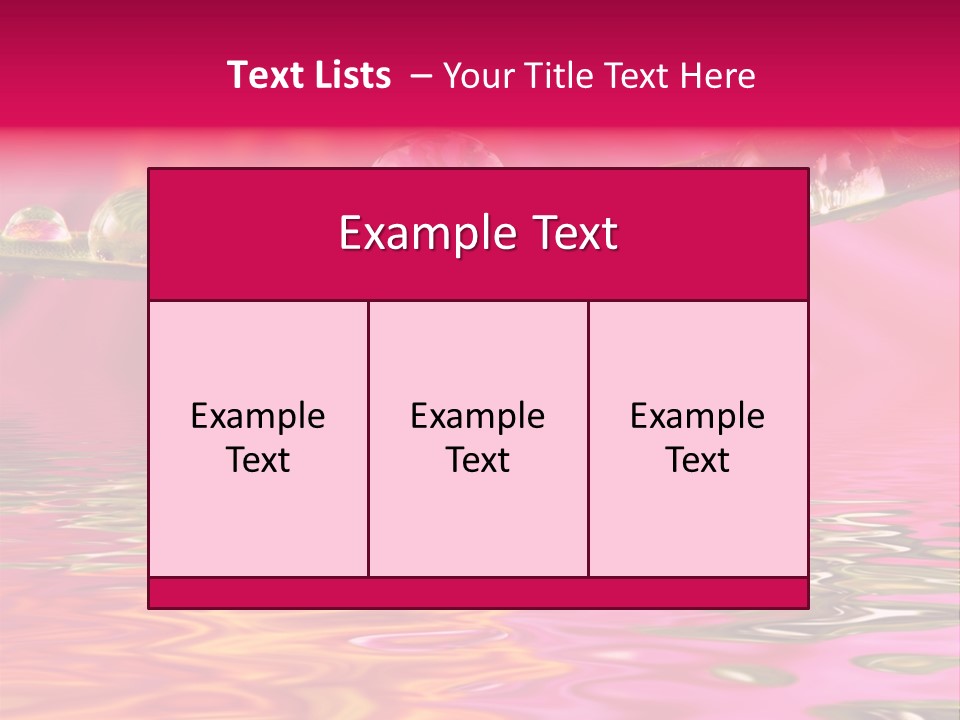 Pure Drops Dew PowerPoint Template