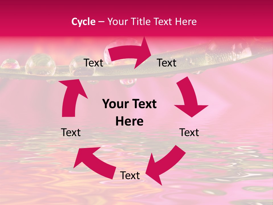 Pure Drops Dew PowerPoint Template