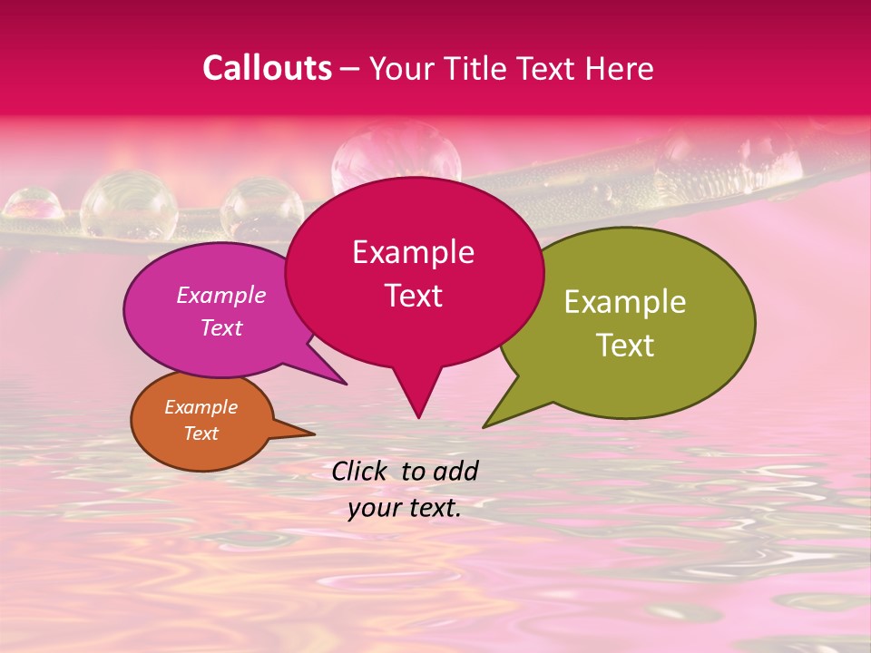 Pure Drops Dew PowerPoint Template