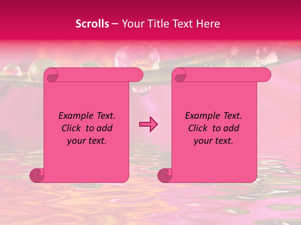 Pure Drops Dew PowerPoint Template