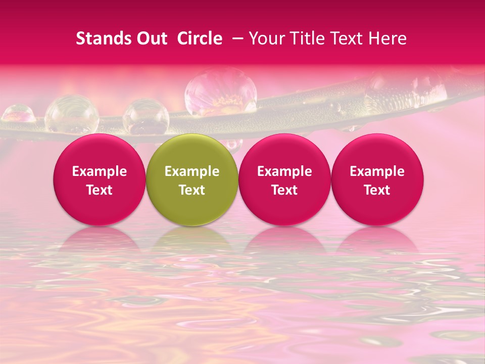 Pure Drops Dew PowerPoint Template