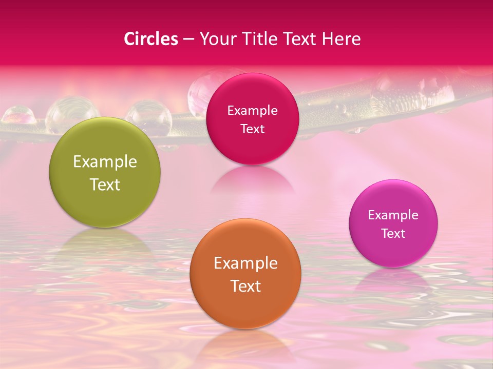 Pure Drops Dew PowerPoint Template