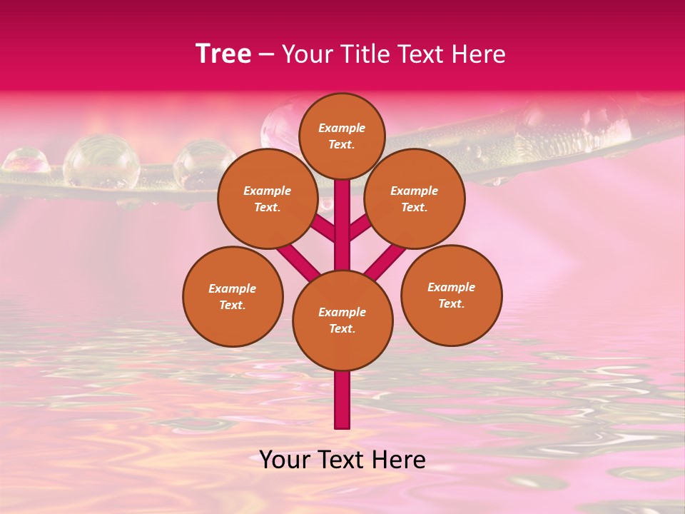 Pure Drops Dew PowerPoint Template