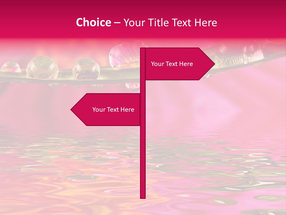 Pure Drops Dew PowerPoint Template