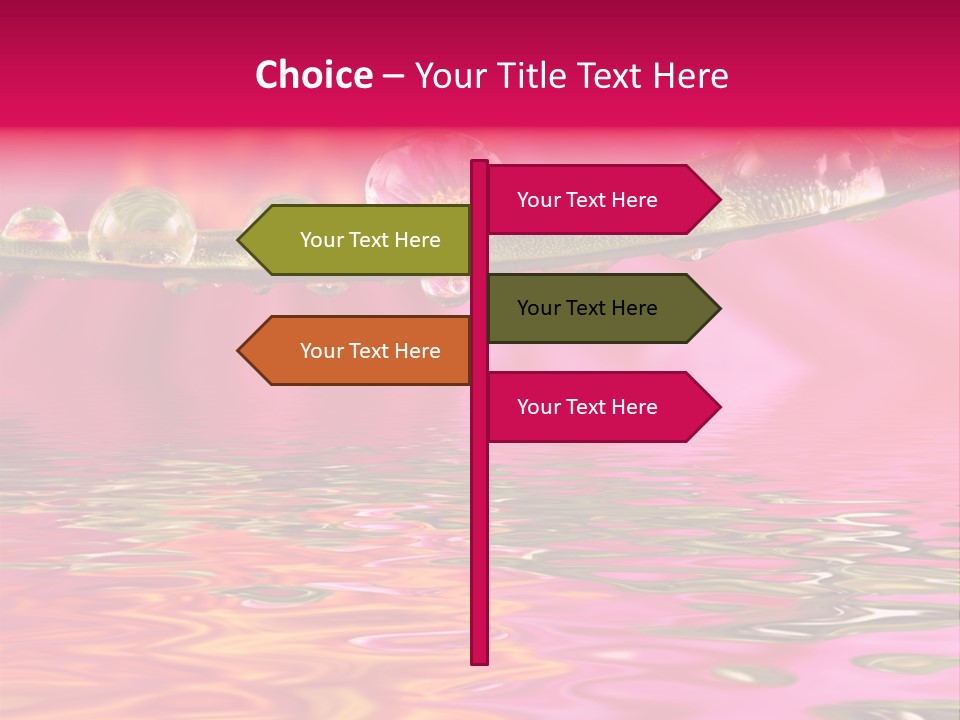 Pure Drops Dew PowerPoint Template