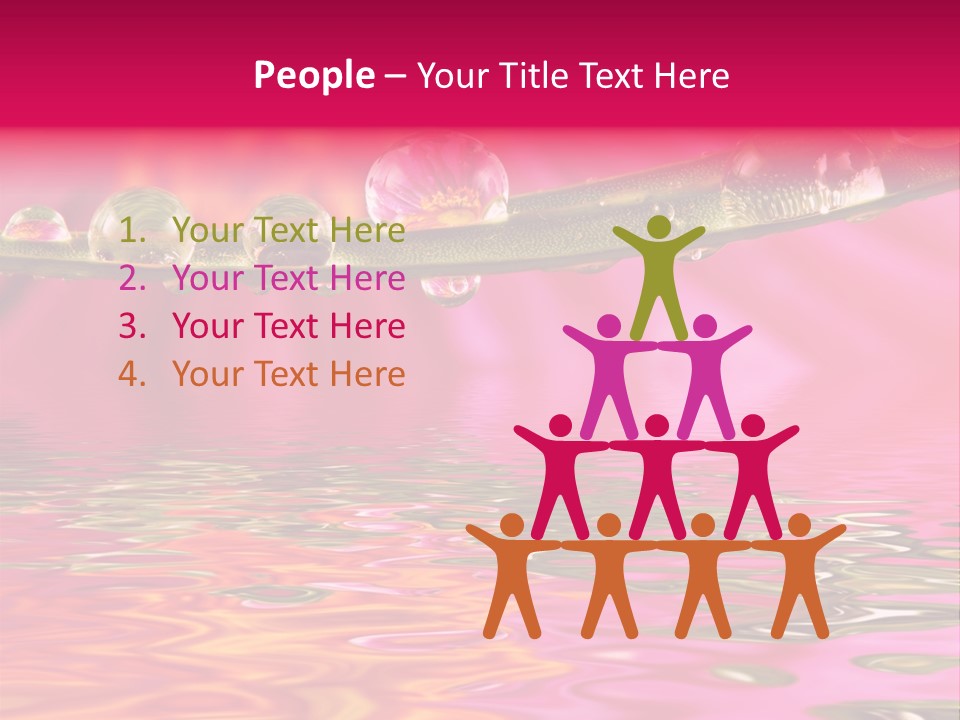 Pure Drops Dew PowerPoint Template