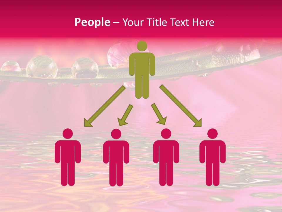 Pure Drops Dew PowerPoint Template