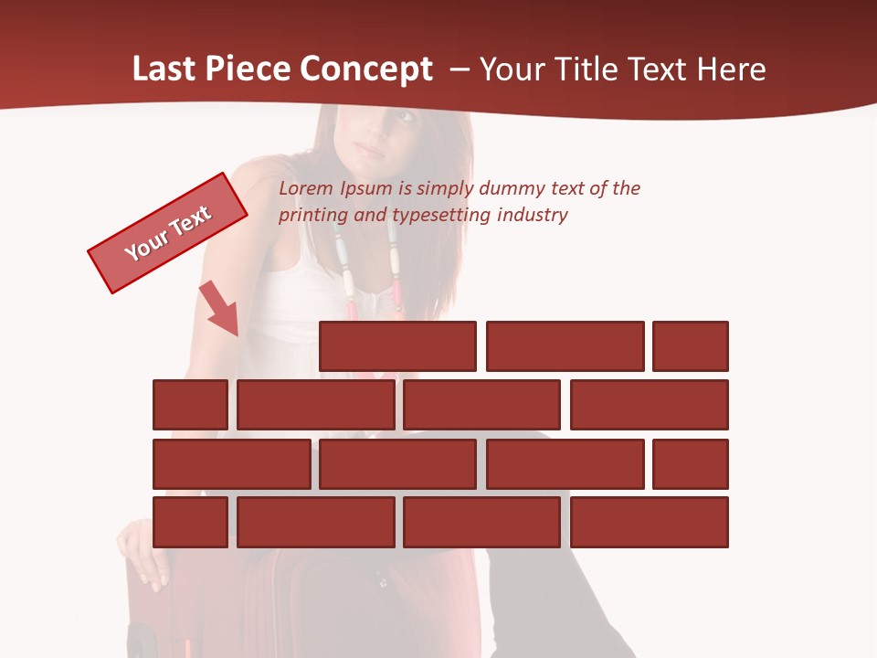 Necklace Woman Handbag PowerPoint Template