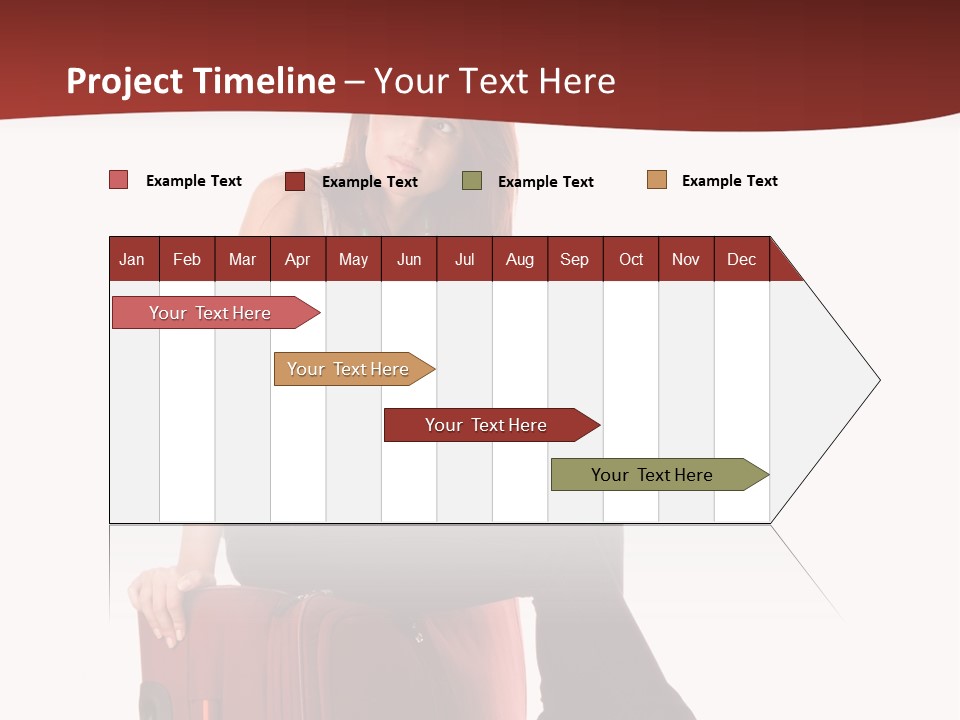 Necklace Woman Handbag PowerPoint Template